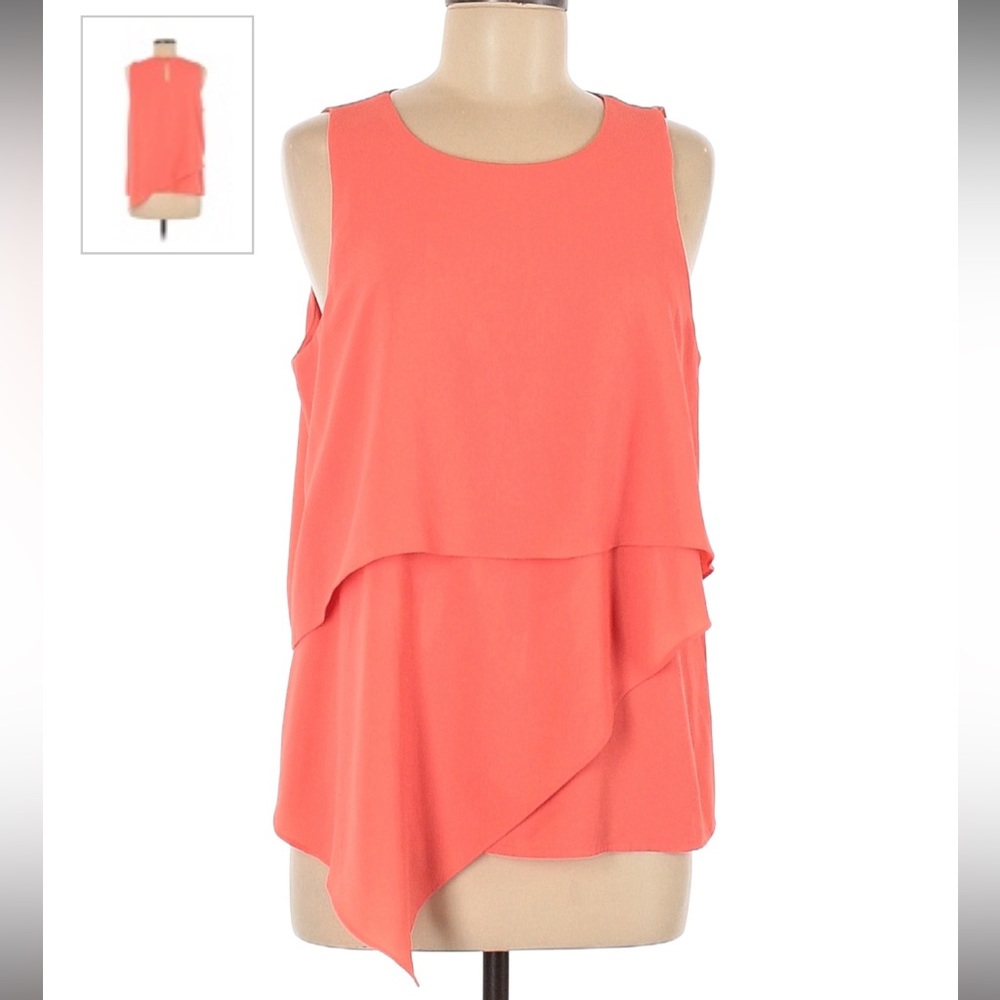 Vince Camuto pink in motion Rossetto color (salmon) sleeveless top